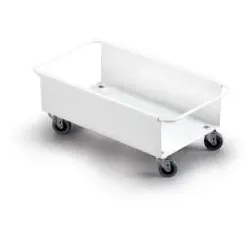 DURABLE Fahrwagen für DURABIN 60 Wertstofftonne 1801666010 , Farbe: weiß