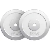 GORILLA SPORTS® Hantelscheiben - 1,25-30kg, 30mm, Gusseisen, Chrom, Einzeln oder Set - Gewichte Hantel, Gewichtsscheiben, Langhantel Gewichte, Weight Plates, Fitness Hantelscheibe