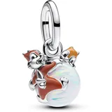 Pandora 793532C01 Charm-Anhänger Disney Ahörnchen & Behörnchen Weihnachtskugel