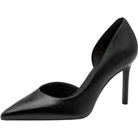 TAMARIS Damen Pumps mit Stilettoabsatz Leder, schwarz, 37 EU