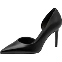 TAMARIS Damen Pumps mit Stilettoabsatz Leder, schwarz, 37 EU