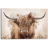 reinders Bild FLORAL HIGHLENDER (BHT 90x60x2 cm) - BHT 90x60x2 cm