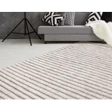 calo-deluxe Teppich CALO-DELUXE "Bature 305" Gr. 2, beige (natur, creme), B:80cm H:10mm L:150cm, Viskose, Wolle, Teppiche, Teppich, Wolle und Viskose mit Fransen, Wohnzimmer
