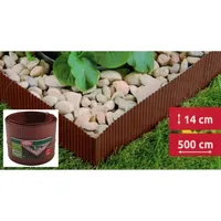 Bellissa - Rasenkante lackiert 5m Beeteinfassung Beetumrandung Mähkante Metall