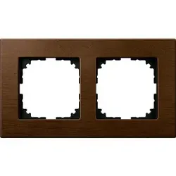 Merten MEG4052-3473 Holzrahmen, 2fach, Walnuss, M-PLAN MEG40523473