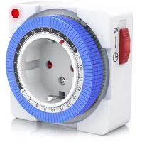 Bearware 24h kompakte Zeitschaltuhr 15 min. Zeitintervalle Kinderschutzsicherung