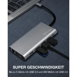 Icy Box IB-DK4050-CPD 12-in-1 USB-C Dock 100W PD