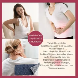 Dr. Berger 3-Kammer-Kirschkernkissen Tupfendruck Blau 50 x 20 cm 1 St