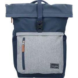 Travelite Laptoprucksack Basics Rollup 35 marine/grau