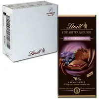 (33,16€/1kg) Lindt Edelbitter-Mousse Blaubeere-Lavendel 150g 13 Tafeln