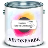 FARBENLÖWE Betonfarbe Fassadenfarbe Bodenfarbe Farbauswahl Bodenbeschichtung (2,5 L, Weiß RAL 9010)