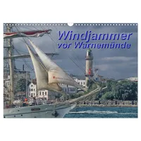 Calvendo Windjammer vor Warnemünde (Wandkalender 2026 DIN A3 quer),