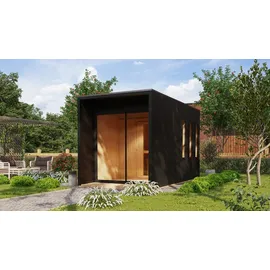 Karibu Miramar inkl. 9 kW Bio-Kombiofen + int. Steuerung + Dachkranz