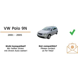 JUST SOUND best choice for caraudio Autoradio Einbaupaket mit Kenwood KMM-BT209 VW Polo 9N | Bluetooth USB Telefonieren