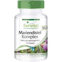 Fairvital | Mariendistel Komplex - 120 Kapseln mit Artischocke + Löwenzahn - Bitterstoff-Kapseln - 100% vegan