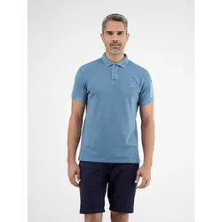 Poloshirt LERROS, Herren, Gr. XL, crispy blau, Obermaterial: 100% Baumwolle, gestreift, casual, regular fit taillenbedeckt, Kurzarm, Shirts, mit Streifen Muster