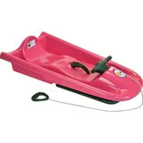 KHW Lenkschlitten Snow Flyer Pink | Made in Germany | ideal für winterlichen Fahrspaß, robustes Design, perfektes Handling, maximale Stabilität