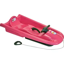 KHW Lenkschlitten Snow Flyer Pink | Made in Germany | ideal für winterlichen Fahrspaß, robustes Design, perfektes Handling, maximale Stabilität