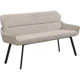 byLIVING Sitzbank Rico Grau 140 x 90 x 62 cm