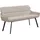 byLIVING Sitzbank Rico Grau 140 x 90 x 62 cm
