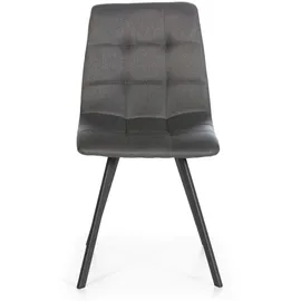 VS Venta-stock Esszimmerstuhl Mila Stoff dunkelgrau 2er Set
