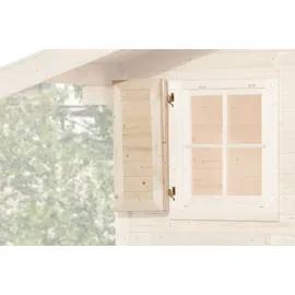Weka Fensterladen 2-teilig Fenstergröße 69 cm x 79 cm einseitig
