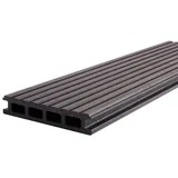 Kovalex Terrassendielen Terrassendiele WPC graubraun gebürstet deutsche Herstellung, BxL: je 14.5x600 cm, 26 mm Stärke braun 14.5 cm x 600 cm