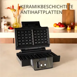 Krups FDK261 Waffeleisen Schwarz