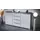 Vladon Sideboard 138,5 x 75,5 x 35 cm Anthrazit matt / Weiß Hochglanz