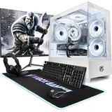 Vibox IV-551 Gaming PC Set Komplett - Monitor 23 Zoll - AMD Ryzen 7 5700X 4,6 GHz - Nvidia RTX 5060 Ti 8 GB - 16 GB RAM - 1 TB SSD - Windows 11 - W... - Weiß