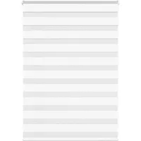 vidaXL Doppelrollo 96 x 96 cm Zebra/weiß
