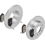 F.Becker_Line BREMSSCHEIBEN Ø256MM + BREMSBELÄGE HINTEN FÜR VW JETTA III GOLF V - Bremsen Set Bremsenset Bremsanlage