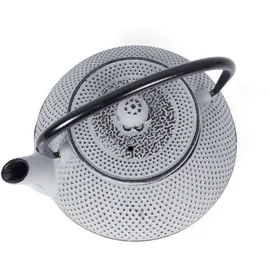 Echtwerk Teeservice aus Gusseisen, Grau