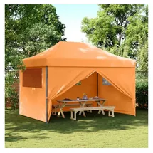 vidaXL Partyzelt Faltbar mit 4 Seitenwänden orange