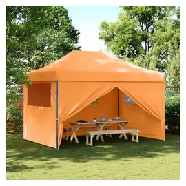 vidaXL Partyzelt Faltbar mit 4 Seitenwänden orange