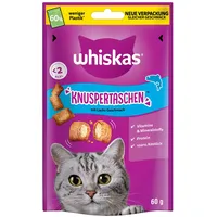 Whiskas Katzen-Ergänzungsfutter Knuspertaschen Lachs 60 g