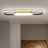 Oninio LED Deckenleuchte Moderne Deckenlampe Dimmbare Deckenleuchte Wohnzimmer 70cm Deckenleuchten für Wohnzimmer Küche Esszimmer Schlafzimmer (40W)