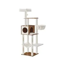 Songmics Feandrea Kratzbaum 165 cm honigbraun