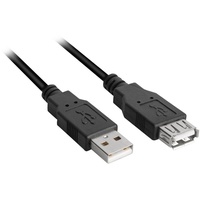 Sharkoon USB 2.0 Verlängerungskabel, USB-A Stecker - USB-A Buchse