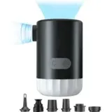 Mini-luftpumpe, Tragbare Luftpumpe Zum Aufpumpen, 2000-mah-akku, 5 Kpa Mini-luftpumpe Mit Led-licht, Tragbare Aufblasbare Pumpe Für Camping, Poolspielzeug Mit Ring - Crezuo