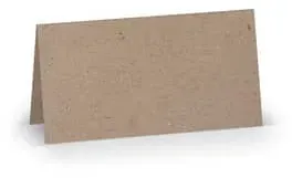 Tischkarte Paperado 10x10cm kraft RÖSSLER 16403062 250g