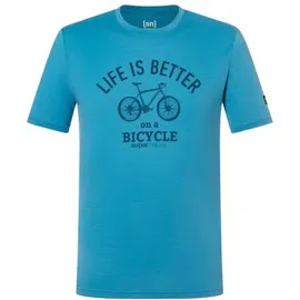 super.natural - Better Bike T-Shirt Herren blue heaven - blau