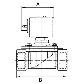 Riegler 2/2-MV,MS,NC,vorge.,24V DC,8W,NBR,G1/2,PN0,2-16bar