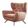 KAWOLA Sessel CHARME Hochlehnsessel Cord rosa