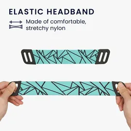 kwmobile Ersatz Bügelpolster kompatibel mit Logitech G733 / G335 / G535 Kopfbügel - Kopfbügelpolster aus Nylon - Kopfhörer Ersatz Bügel mit Po... - Schwarz