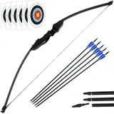 luxuskollektion Recurve Bogen Pfeil Set Bogenschießen Jagd 40lbs Anfänger Langbogen