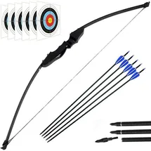 luxuskollektion Recurve Bogen Pfeil Set Bogenschießen Jagd 40lbs Anfänger Langbogen