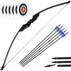 luxuskollektion Recurve Bogen Pfeil Set Bogenschießen Jagd 40lbs Anfänger Langbogen