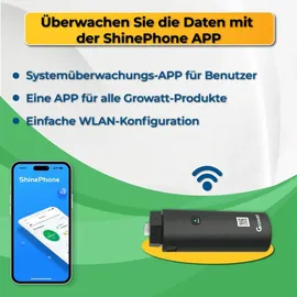 sunpro power 1000W Solaranlage Bifazial 1000W Photovoltaik Komplettset mit Growatt MIC 1000 TL-X WIFI Wechselrichter Smart Mini PV Anlage