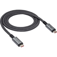 Akyga USB-Kabel USB-C® Stecker, USB-C® Stecker 1.00m Grau AK-USB-45